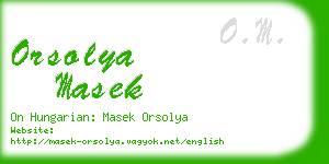 orsolya masek business card